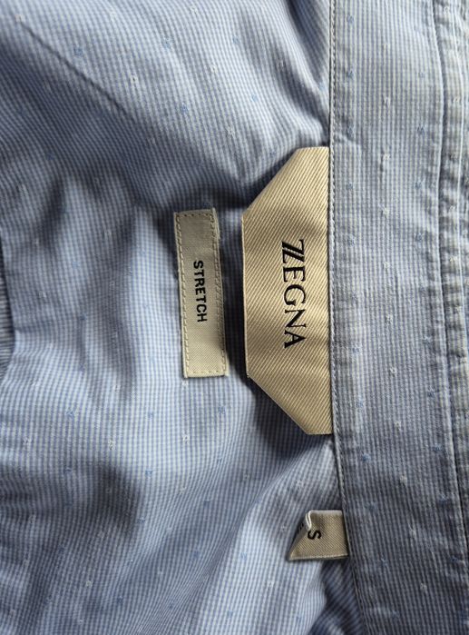 ZEGNA roz. S stretch koszula premium bawełna super stan extralekka