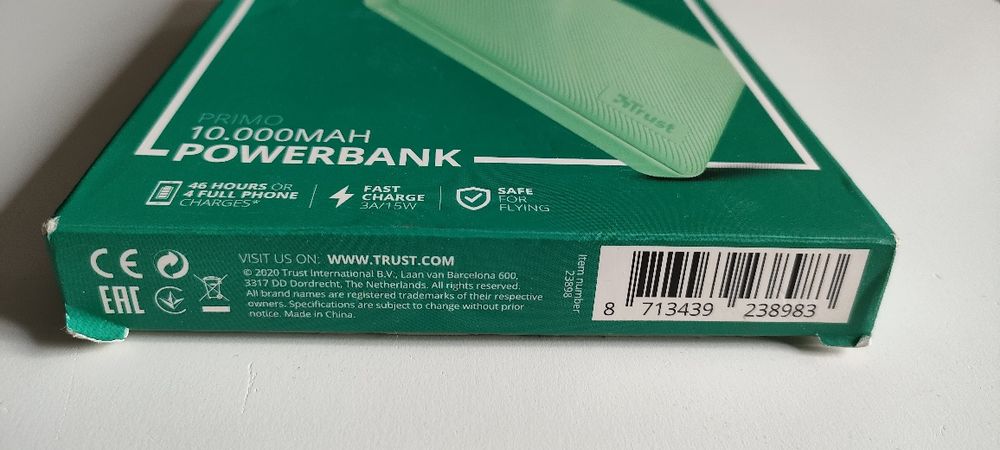 Powerbank 10000mAh Trust Primo USB-C.