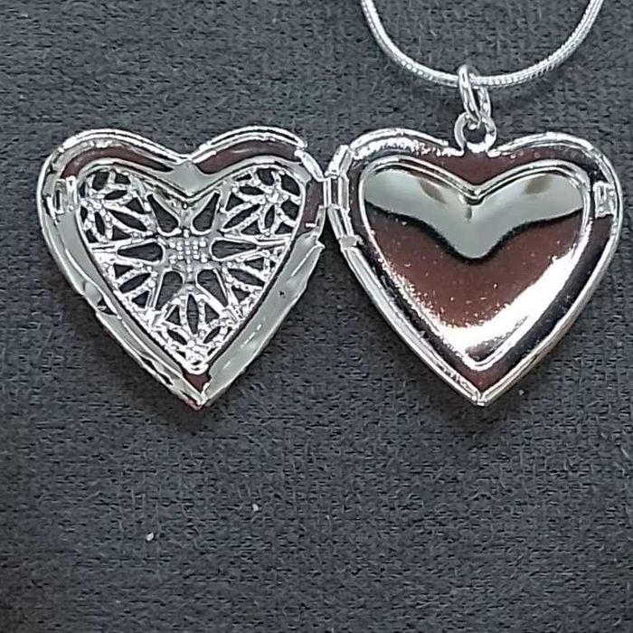 925 srebro ramka na zdjęcia naszyjnik