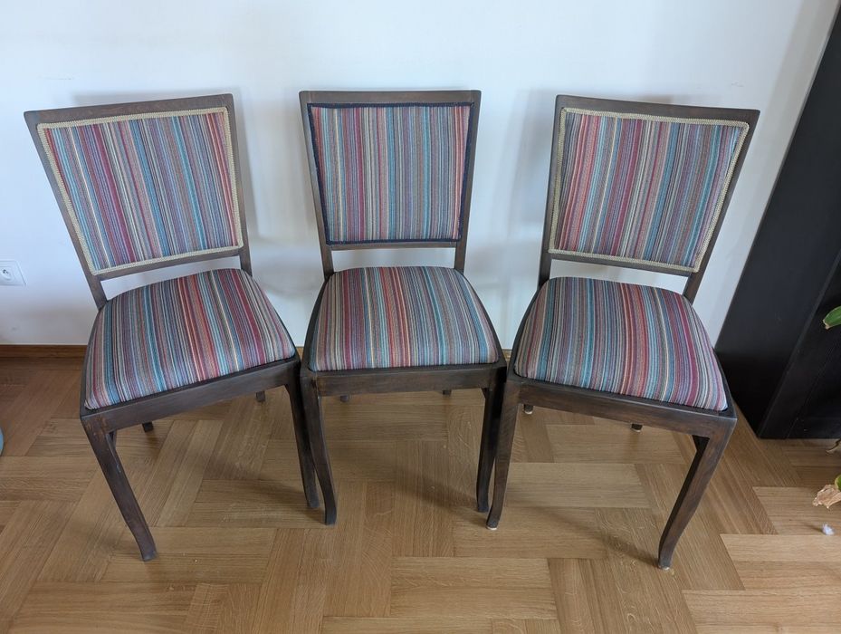Krzesła vintage PRL po renowacji