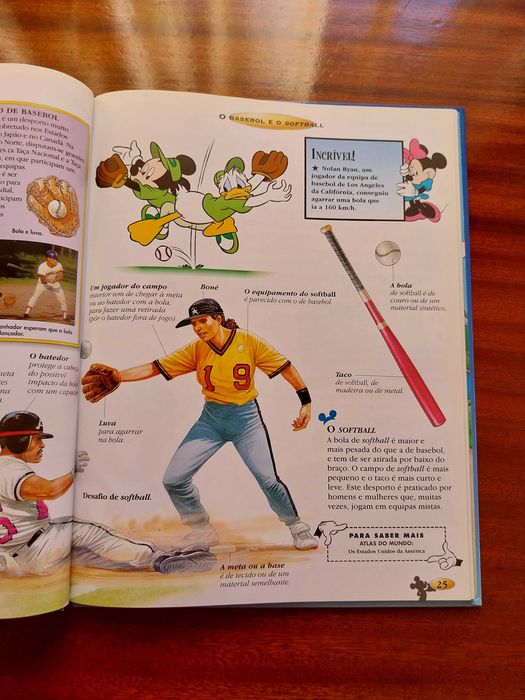 Os Desportos, Disney, O mundo do conhecimento, livro didático