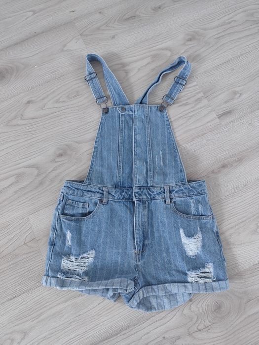 Jeansowe ogrodniczki damskie S