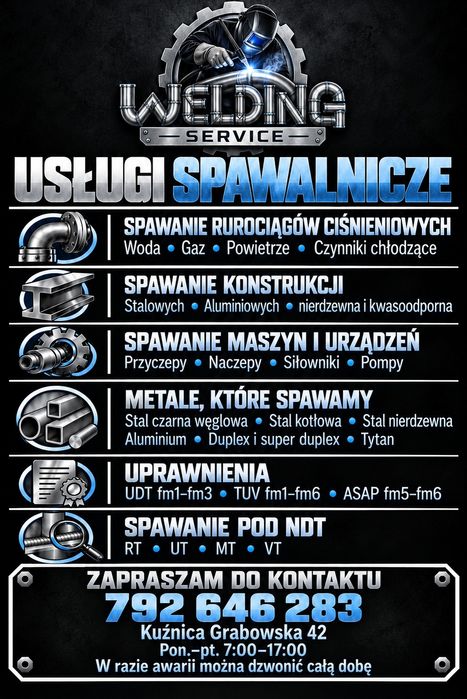 Usługi spawalnicze
