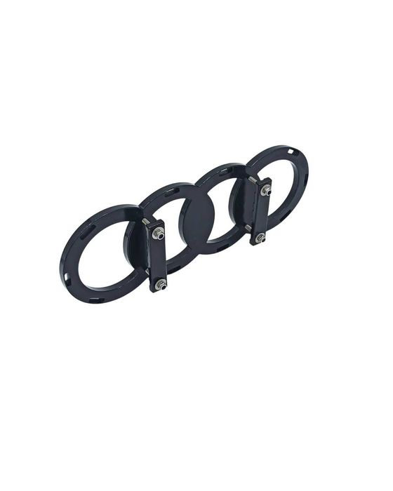 Suporte De Símbolo Emblema Audi em Preto Brilhante
