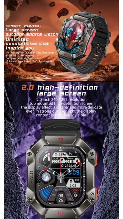 Smartwatch com Barómetro