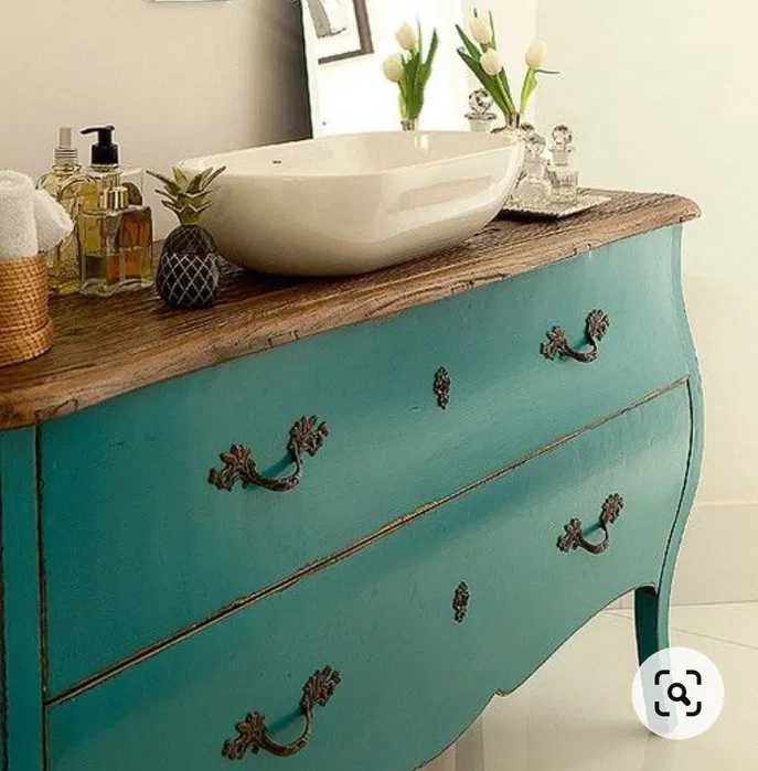 Cómoda lavatório adaptação e restauro, espaço e iluminação decorativa