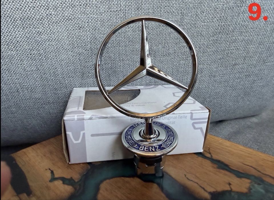 Емблема Mercedes приціл значок на капот 44 мм.  Мерседес, штерн в капот маталл