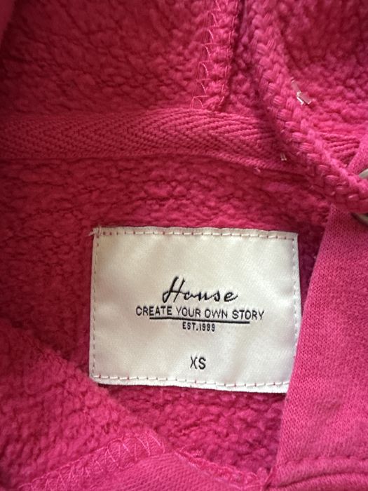 Bluza dresowa damska z kapturem różowa XS