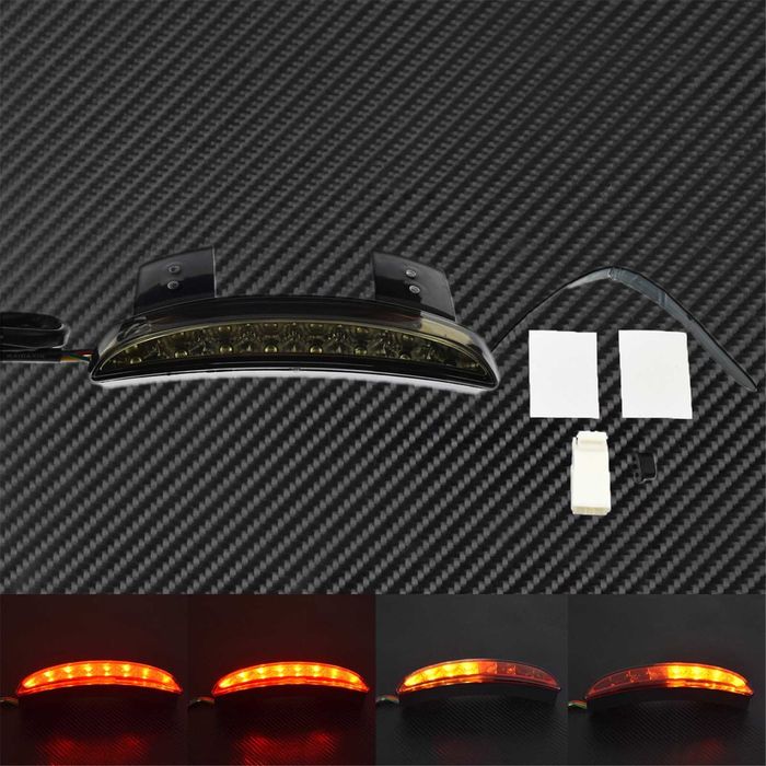 Farol traseiro led guarda-lama com piscas harley chopper
