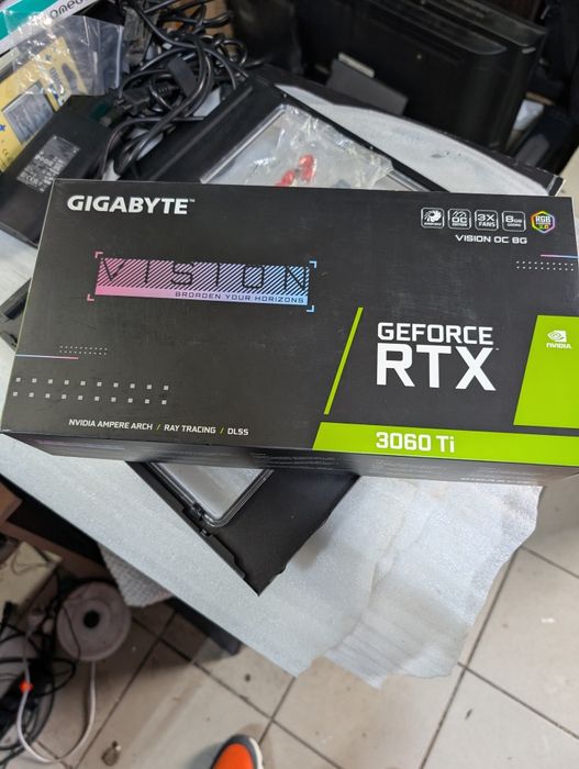 Продам відеокарту gigabyte vision rtx 3060 ti oc 8 ГБ
