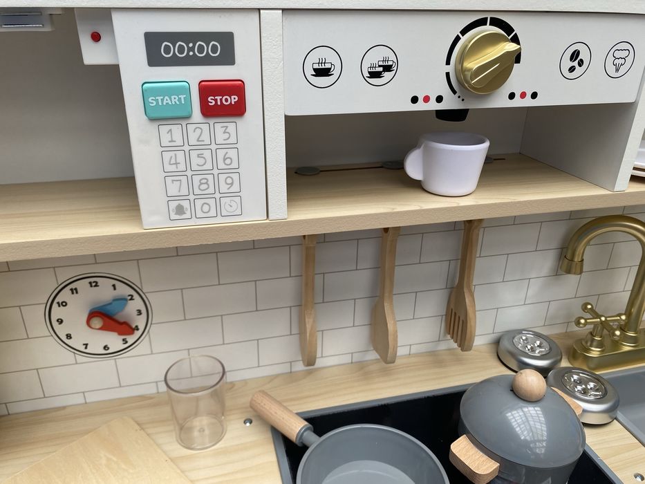 Кухня іграшкова деревянна велика з аксесуарами кухня детская