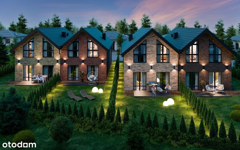Bliźniak 112 m2, ogródek 91 m2 - Bawarski styl