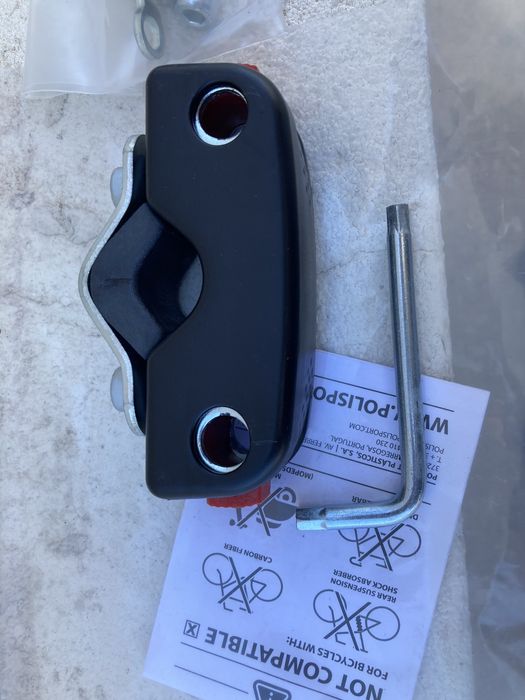 Polisport - Bicicleta bloco de fixação para cadeira frente