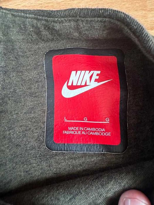 Nike Tech Fleece Crew „Cargo Khaki”→ zamek z tyłu!