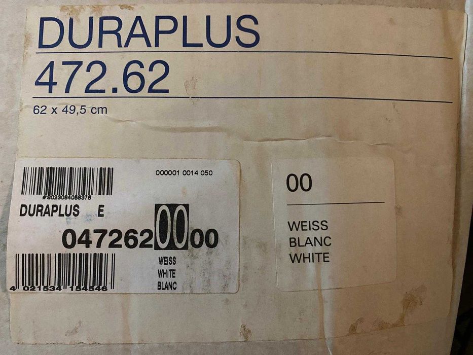 LOTE 100 lavatórios DURAVIT DuraPlus modelo 472.62