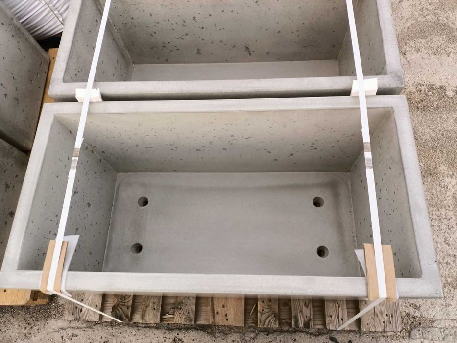 Donica betonowa 100x50x50 cm, kolor: BIAŁY  PRODUCENT!!!