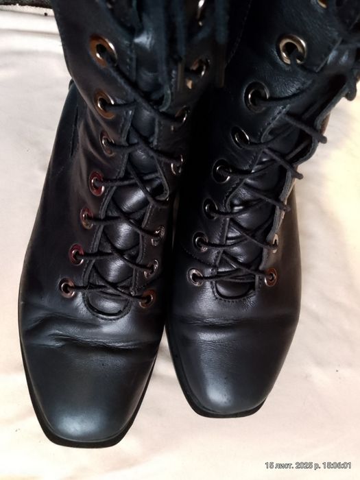 Чоботи шкіряні Демі та  зимові розмір 38, 39