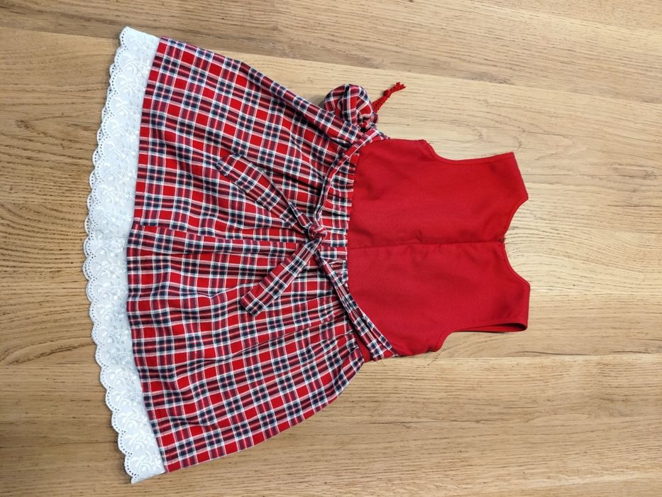 Sukienka bawarska ludowa dirndl 86-104 dla dziewczynki oktoberfest