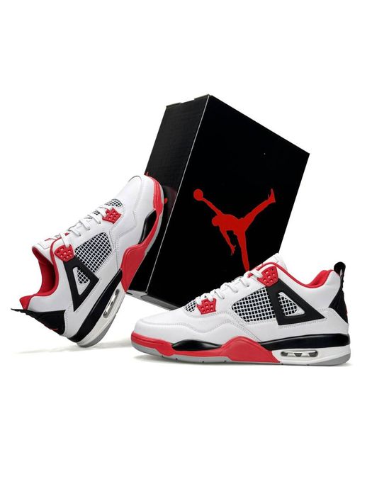 Кросівки Nike Air Jordan 4 Retro White (Бюджетна версія) | Кроссовки Найк чоловічі
