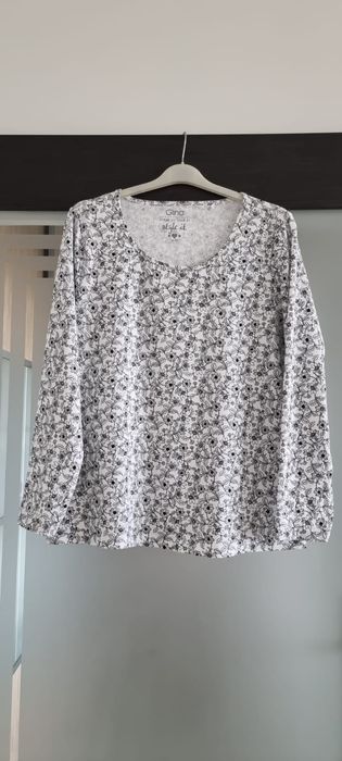 XL /42/44 G!na nowa bawełniana bluzeczka w kwiatuszki