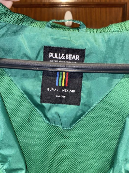 Casaco verde e branco