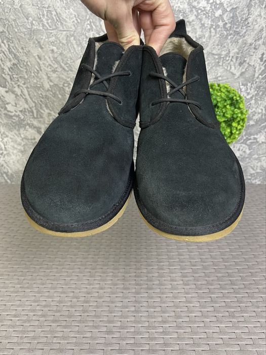 UGG ботинки 46 размер замшевые черные