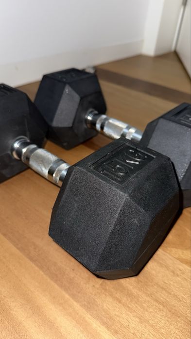 Halteres hexagonais 15kg