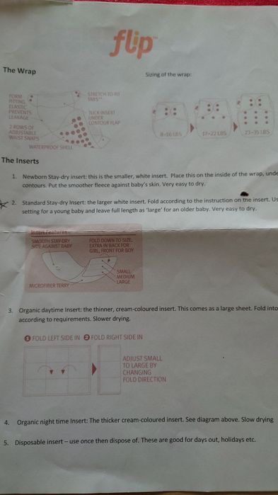 Pieluszki wielorazowe otulacze wkłady Flip zestaw + wodoodporna torba