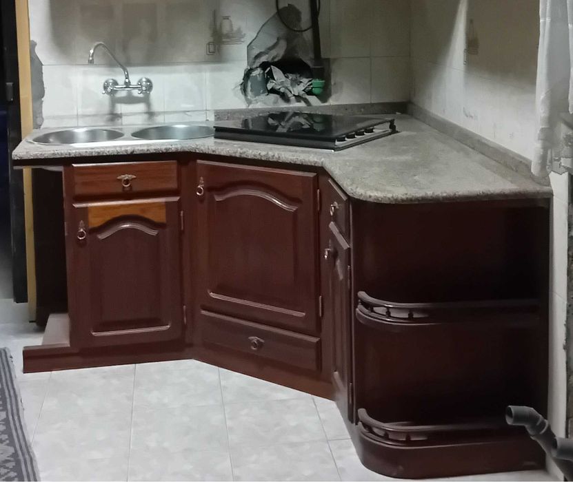 Pedra Granito Rosa Monção - Moveis Cozinha de Canto