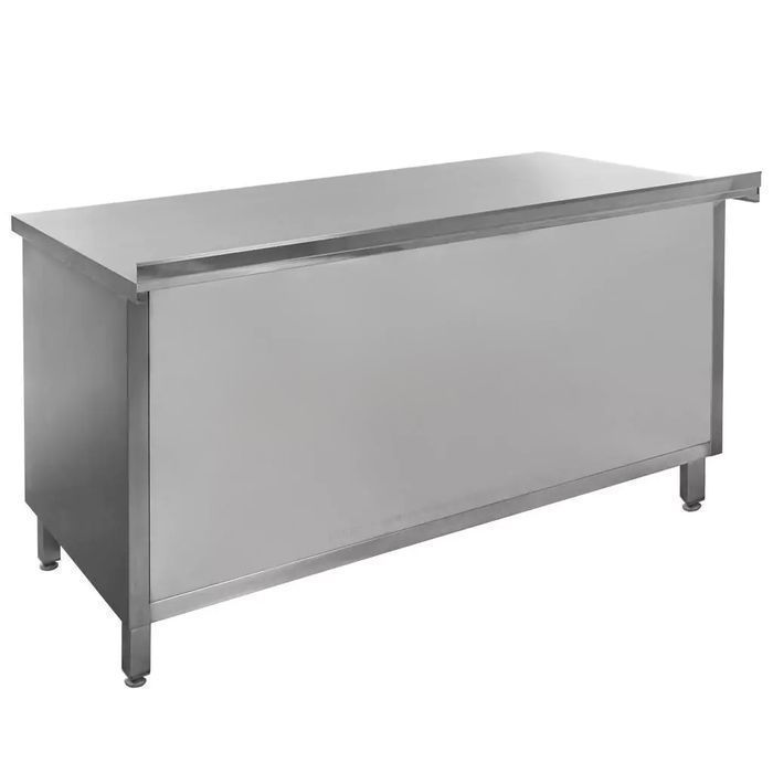 Stół gastronomiczny spawany z szafką Mega-M 150x60 stal nierdzewna