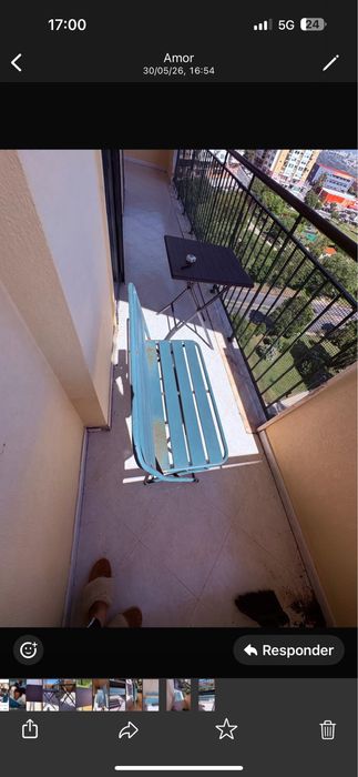 Banco  Verde para varanda ou jardim