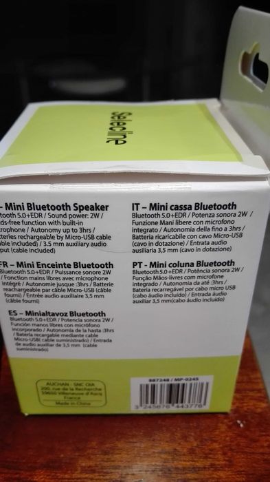 Mini coluna bluetooth selectline NOVA