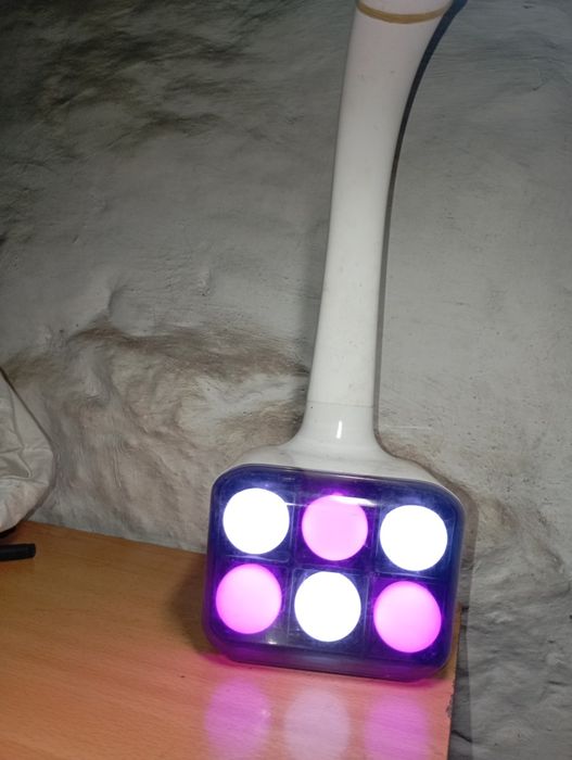 Luz led candeeiro c/ bluetooth+colunas som