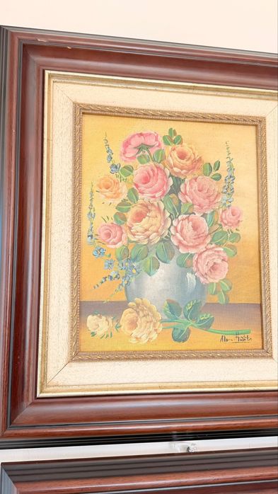 2 quadros de pintura a óleo