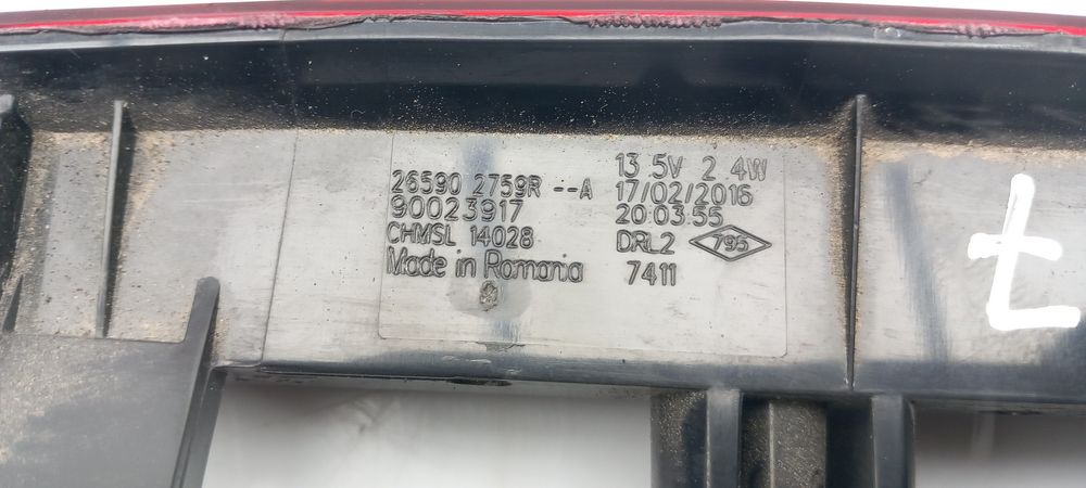 Luz stop adicional / 3º stop RENAULT Megane IV (B9A/M_)