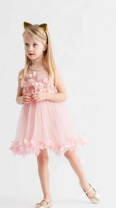 3d цветы платье для девочки