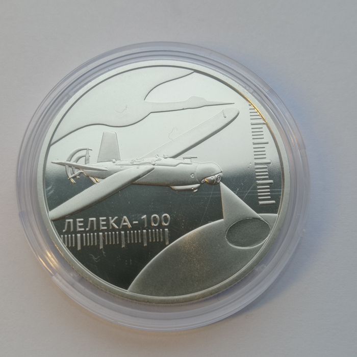 Монета 5 грн  Українська бавовна Лелека-100