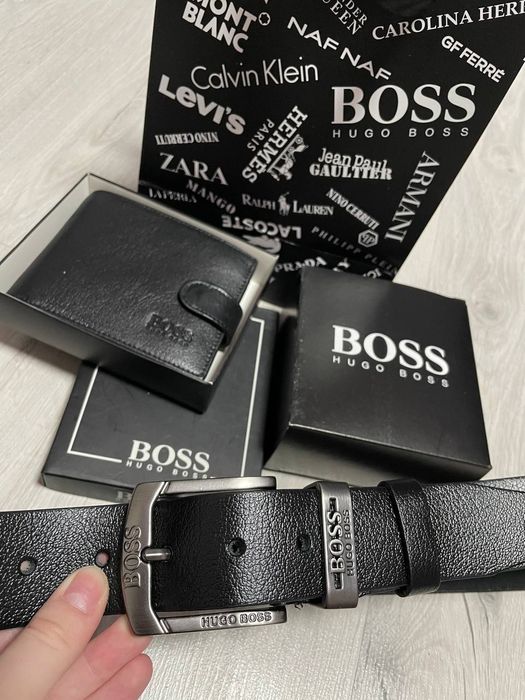 Подарунковий набір Подарочный набор комплект ремінь гаманець ремень