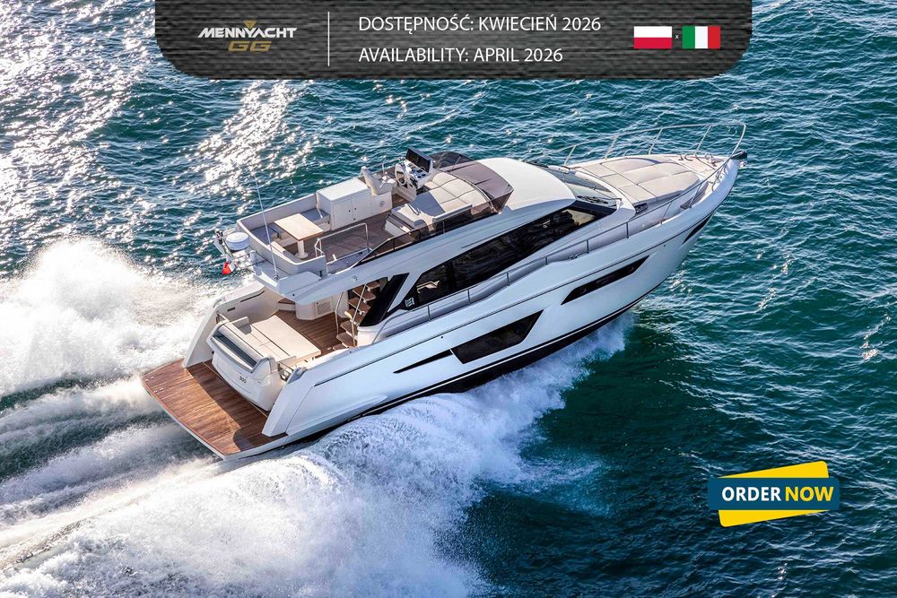 Jacht motorowy Ferretti Yachts 500 silnik Cummins 550KM |Kwiecień 2026