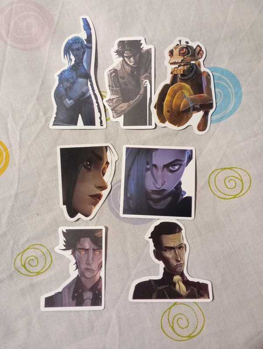 Arcane stickers - jinx and victor version