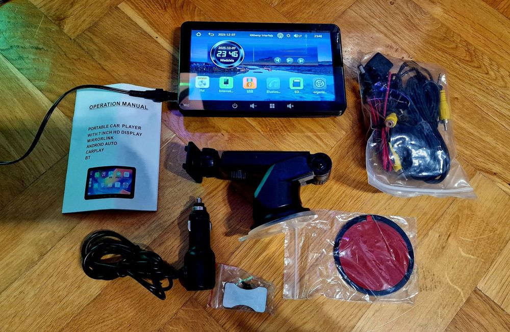 Wyświetlacz CarPlay AndroidAuto Po Polsku Komplet Nowy Tanio