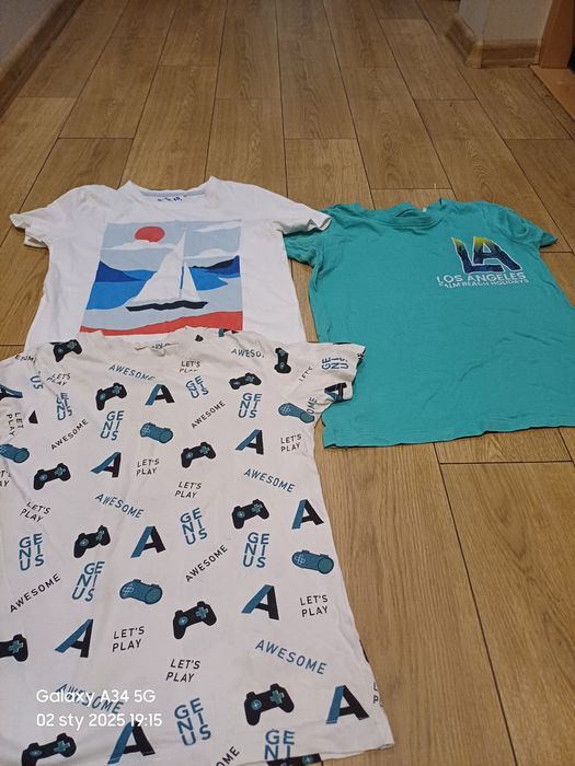 T shirty chłopięce 128 134