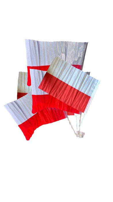 500 sztuk polskich flag samochodowych