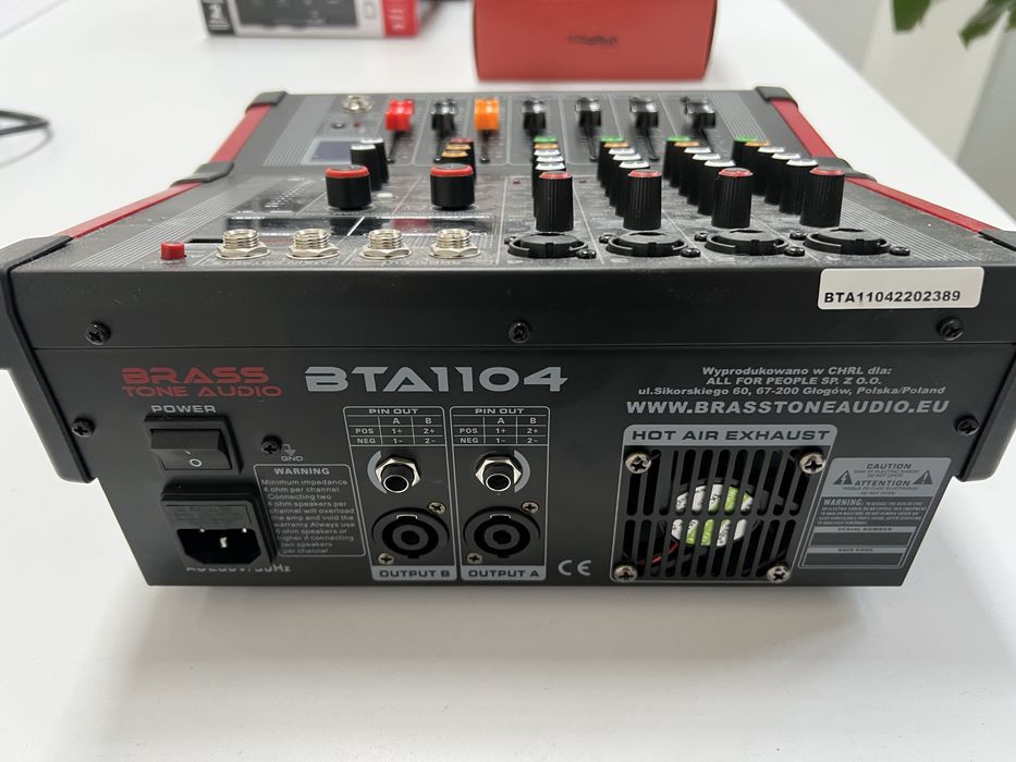 Mikser Brass Tone Audio BTA1104 jak nowy, super stan. polecam