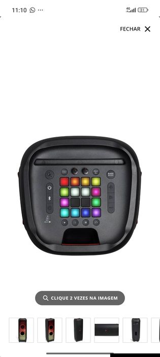 Coluna High Power JBL Partbox 1000 Bluetooth