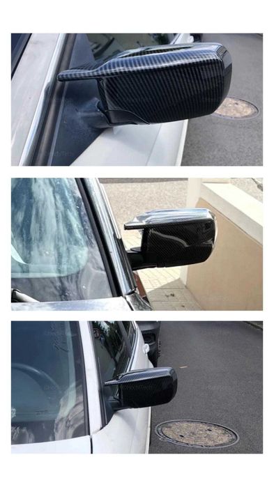 Capas de Espelhos em Look Carbono Glossy(BMW E46, E39) Nº2| NOVAS
