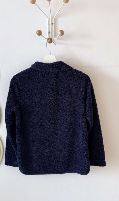 Granatowa  bluza polar suwak boucle miś Banana Republic XS petite