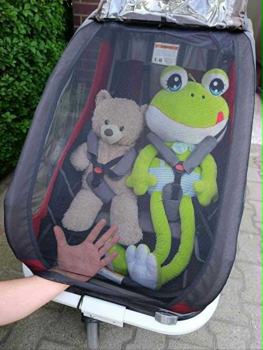 Przyczepa rowerowa 2os Hamax Safari tylko Szczecin szer 78.5 cm