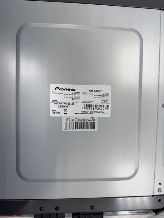 Чотириканальний підсилювач Pioneer GM-6300F