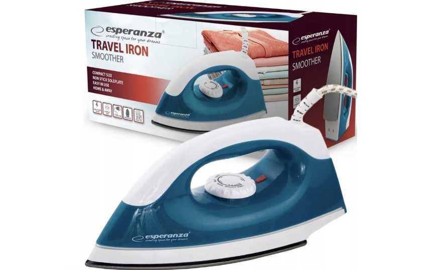 Nowe Żelazko turystyczne, podróżne, kompaktowe ESPERANZA TRAVEL IRON